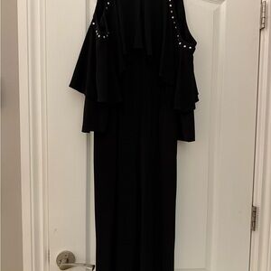 ECI Black Sleeveless Jumpsuit with Stud Accents